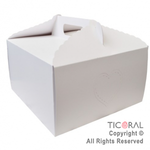 CAJA TORTA GRANDE 30 X 30 X 15CM 10 UNIDADES X 1